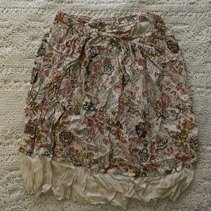 Vintage floral midi skirt